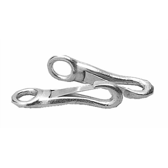 Pack of 2 Silver Contemporary Solid Baby Snaps 4"