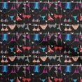 thumbnail image 1 of oneOone Viscose Jersey Black Fabric Beach Wear Diy Clothing Quilting Fabric Print Fabric By Yard 60 Inch Wide, 1 of 4