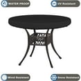 thumbnail image 6 of Waterproof All-Weather Round Table Cover | 600D Durable Fabric | Elastic Hem & Buckle Straps for Secure Fit | Fits 27-29 Inch Outdoor Indoor Furniture | Easy Clean | Black Gray Beige | 29.9x4.13 in, 6 of 8