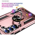 thumbnail image 2 of Case for S23 Samsung S23 5G Phone Case Galaxy S23 Case,Military Grade Protective S23 Cases Cover with Ring Car Mount Kickstand for Samsung Galaxy S23/S23 5G - Rose Gold, 2 of 12
