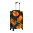 thumbnail image 3 of Daiia Orange Pumpkin Autumn Maple Falling Leaves Luggage Cover, Thickened Washable Travel Luggage Covers, Elastic Unique Baggage Covers for 18-20 inch Luggage-X-Large, 3 of 9