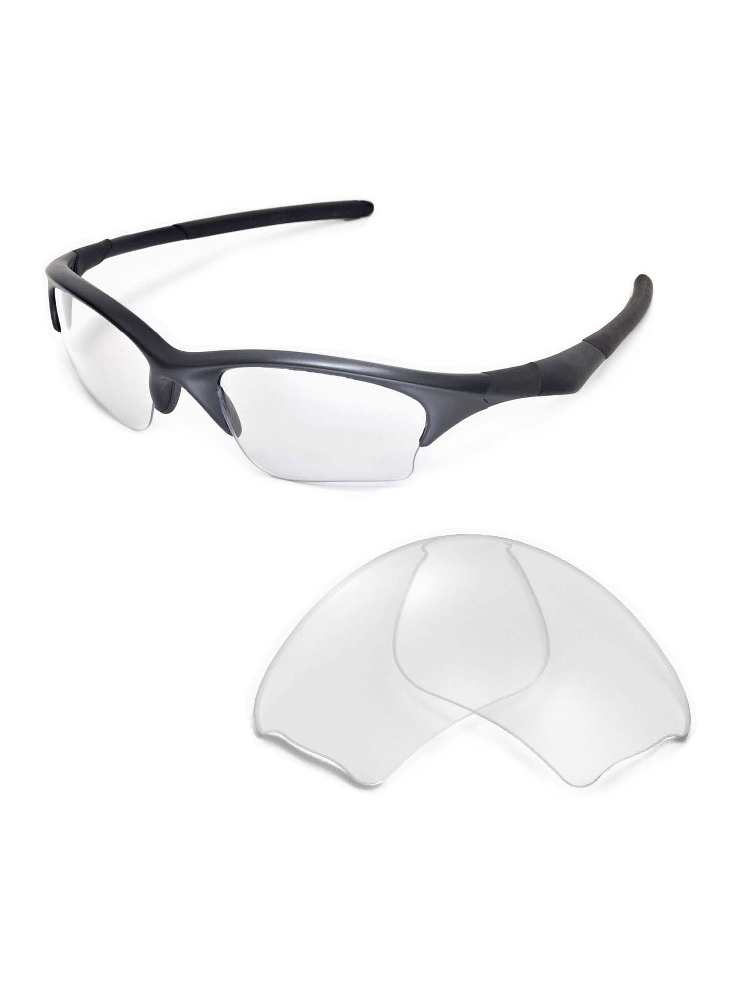 Walleva Clear Replacement Lenses for Oakley Half Jacket XLJ Sunglasses -  