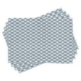 thumbnail image 1 of Ambesonne Modern Place Mats Set of 4, Complex Circular Shapes, Standard Size, Slate Blue Blue White, 1 of 6
