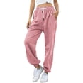 thumbnail image 2 of Valentines Day Women's Sweatpants Petite Length Pockets Pants Casual Workout Athletic Joggers Drawstring Waist Sweat Pants, 2 of 5