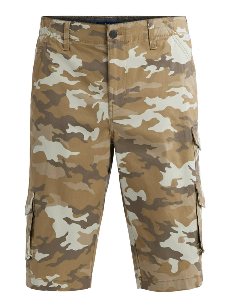 George Men's Cargo Shorts 14 inch Inseam Relaxed Fit Cotton