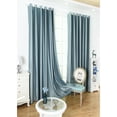 thumbnail image 2 of para Tratamiento de Ventanas Cortina Tratamientos Ventanas Elegante Accesorios Duradero Azul - 140x245cm Macarena Panel de cortina de ojal, 2 of 8