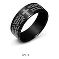 thumbnail image 3 of Anillo Vintage para hombre, para viajar, senderismo, fiesta portátil, banquete, boda, anillos de acero inoxidable, joyería para decoración de Ropa, zapatos y accesorios Miscelánea Negro once Sonducket AP014448-10, 3 of 6