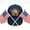 Dark Blue, variant on Vintage 250th Anniversary Baseball Cap and 2 Flags Set, 3D Embroidered Bald Eagle Patriotic Hat for Men Women, Blue