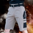 thumbnail image 2 of Timoontee Men's Cargo Shorts Outdoor Tactial Sports Shorts Summer Casual Shorts Hiking Fishing Short with Pockets(NO Belt) Khaki M, 2 of 5