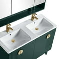thumbnail image 3 of Venezian Collection - 48" Double Green Bathroom Vanity, - Brass Handles.&nbsp;, 3 of 9