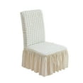 thumbnail image 2 of Aminojy Chair Covers for Dining Room, High Stretch Chair Covers for Dining Chairs Covers with Skirt, Removable Washable Kitchen Chair Protector Cover for Kitchen Wedding Party Walmart Pallets, 2 of 7
