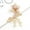Golden HS-J5570, variant on Bridal headwear handmade pearl metal flower hair clip, summer forest style high-end duckbill clip