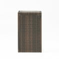 thumbnail image 7 of GDF Studio Forrest Outdoor Wicker C-Shaped Side Table, Multibrown, Set of 2, 7 of 7