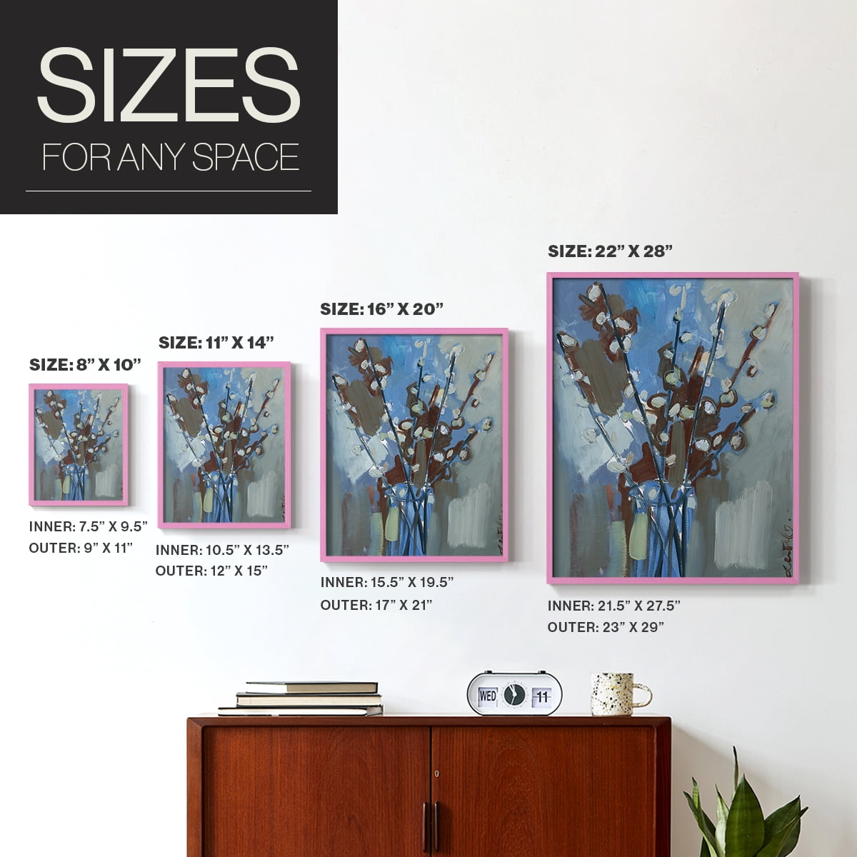 Winter Willow I Framed Print - Solid Wood in Single Picture Frame Solid Wood 2 Framed Print