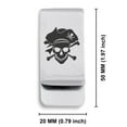 thumbnail image 2 of Stainless Steel Pirate Warrior Champion Classic Slim Money Clip Credit Card Holder, 2 of 2