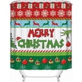 thumbnail image 7 of Christmas shower curtain bathroom decor shower curtain 72"x 72", 7 of 7