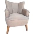 thumbnail image 1 of Sillon Individual Abanico Retro Vintage DAREKA WOOD Madera y Tela 100% Artesanal, 1 of 6