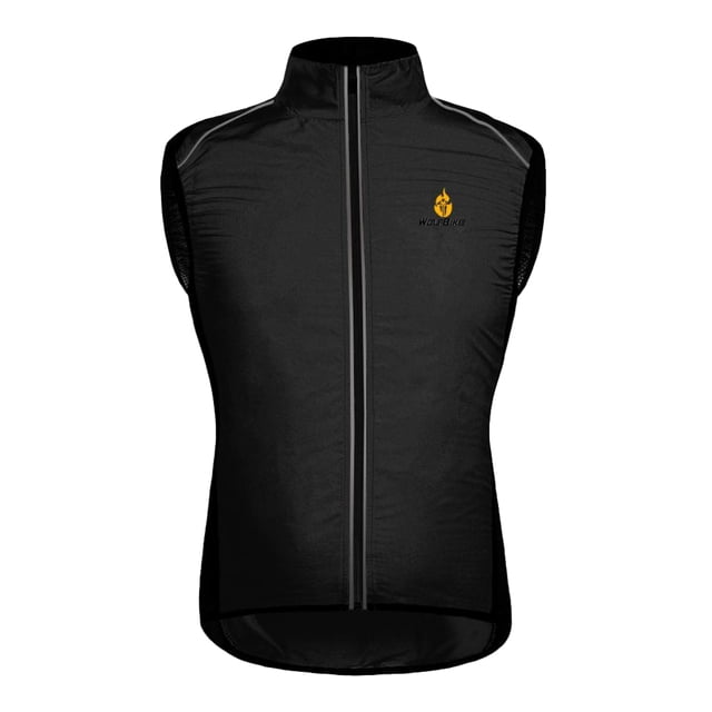 Unisex Reflective Bike Ciclismo Chaleco A Prueba De Viento Running Sports Coat XL Negro Sunnimix Chaleco de ciclismo