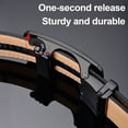 thumbnail image 4 of Men's Ratchet Leather Belt – No-Hole Adjustable Buckle for Dress & Casual Wear, 4 of 8