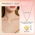 thumbnail image 2 of Collar Inicial de Corazón Uxcell para Mujeres, Cadena de Acero Inoxidable Baño de Oro de 18K, Collar Personalizado con Letra A para Regalos de Joyería para Mujeres, Tono Dorado, 2 of 6