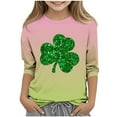 thumbnail image 2 of St.Patrick's Day Agkizg Toddler Baby Girls Summer Tops, Short Sleeve T-shirt for Kids, Toddler Girls 3/4 Sleeve Blouse Tee Children Green Printing Crewneck T Shirts, Sizes 11-12 Years, 2 of 5