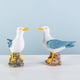 thumbnail image 3 of Estatua de pájaro de jardín, 2 piezas de decoración de gaviotas pequeñas, adornos de de pájaros, las mejores estatuas de interior y exterior, Macarena estatua de pájaro, 3 of 8