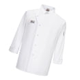 thumbnail image 3 of Chaqueta de Chef Unisex Sunnimix Abrigo Manga Larga Uniforme Cocina XL Blanco, 3 of 8