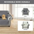 thumbnail image 6 of SHANNA 1/2/3 Seater Quilted Sofa Couch Cover Pad Water Resistant Slipcover Furniture Protector Pet Mat for Kids Dogs Pets（Gray）, 6 of 11