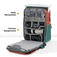 thumbnail image 3 of Mochila K&F CONCEPT Mochila multifuncional para cámara Bolsa impermeable para cámara Estuche para cámara de gran capacidad de 20 L con compartimento para computadora portátil de 16 pulgadas Funda para, 3 of 8