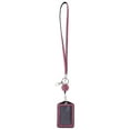 thumbnail image 2 of Yunhgft Bling Crystal Rhinestone Lanyard with Retractable Reel Vertical ID Badge Holder Deep Pink, 2 of 7