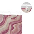 thumbnail image 5 of Yayeee Shower Curtain with Hooks 72"x72" Waterproof Fabric Bathroom Hanging Decor, Pink Brown Pattern, 5 of 5