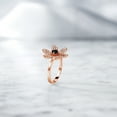 thumbnail image 5 of Gem Stone King 1.20 Ct Round Black Onyx 18K Rose Gold Plated Silver Ring, 5 of 5