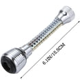 thumbnail image 7 of Water Faucet Filter for Kitchen Sink, Extendable Spray Aerator, 5.5 in Length, Chrome-Plated Body, Rubber Gasket, Threaded Adapter, 1 Pc, 7 of 7