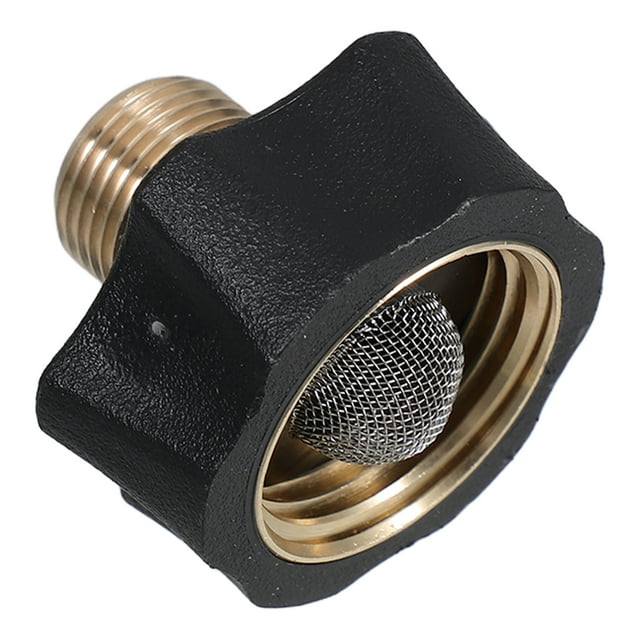 Male to Female Pressure Washer Pump Inlet Adapter with Filter for Garden Hose Connection Replacement Part for Home and Commercial Use