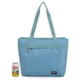 thumbnail image 6 of Igloo 20 Can Capacity Laguna for Her Zippered Dual Compartment Soft-Sided Tote Cooler Bag, Powder Blue, 6 of 8