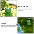 thumbnail image 6 of LEORX 6Pcs Flowerpot Figurines Small Resin Figurines Green Cartoon Shape Decoration, 6 of 6