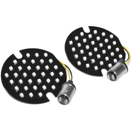 Letric Lighting Co. LLC-FL7A Flat Style 1157 Front Turn Signal Inserts Street Motorcycle Accessories