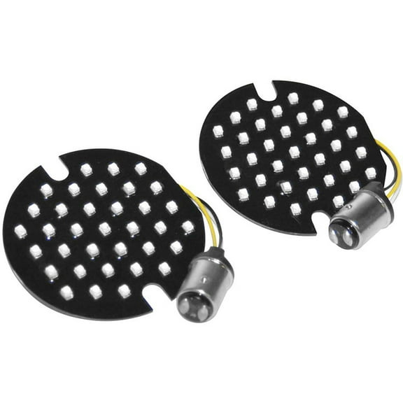 Letric Lighting Co. LLC-FL7A Flat Style 1157 Front Turn Signal Inserts Street Motorcycle Accessories