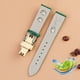 thumbnail image 5 of Correa de reloj de cuero verde para hombre y mujer, 18 mm, 20 mm y 22 mm, para Seiko Green Water Ghost Pin o hebilla de mariposa, 5 of 5