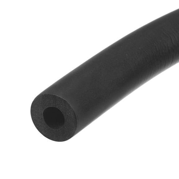 Uxcell NBR Foam Tubing for Handle Grip Support Pipe Insulation 8mm x 18mm Black
