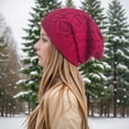 thumbnail image 2 of HOWPAY Winter Beanie for Women Stretchy Slouchy Baggy Windproof Solid Color Knitted Hats for Cold Weather Soft Cozy Ski Stocking Cap, 2 of 5