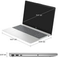 thumbnail image 3 of HP Touchscreen 15.6 inch HD Windows Laptop AMD Ryzen 5 7520 Processor, 8GB RAM 512GB PcIe SSD, Numeric Keypad, Natural Silver, 3 of 5