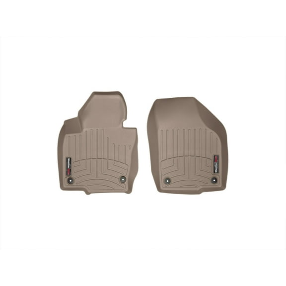 WeatherTech Custom Fit FloorLiners compatible with VW Tiguan, Tiguan Limited - 1st Row (Driver & Passenger), Tan