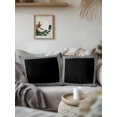 thumbnail image 3 of Waterproof Outdoor Throw Pillows with Inserts 16"x16", Black Geometric Soft Decorative Pillowcases for Couch Bedroom, Country Farm Traditional Chinese Tile Pillow Covers for Sofa Living Room, 3 of 8