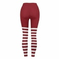 thumbnail image 6 of Gyexs Red and White Striped Tights for Women Christmas Leggings Funny Party Wear Soft Thermal Winter Tights Red & Size XXL, 6 of 6