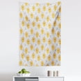 thumbnail image 1 of Cartoon Tapestry, Little Lion with Tiny Crown Tropic Tree Silhouettes Jungle Happy Animal Print, Fabric Wall Hanging Decor for Bedroom Living Room Dorm, 5 Sizes, Multicolor, by Ambesonne, 1 of 1