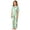 00-Mint Green818, variant on WOYY Halloween Girls Pajamas Cute Short Sleeve Button Front Shirt Pants PJ Set, Sizes 2-16