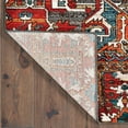 thumbnail image 4 of HomeRoots Red Orange Blue And Grey Southwestern Power Loom Stain Resistant Area Rug, 4 of 7