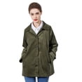 thumbnail image 2 of Mordenmiss Women Corduroy jacket loose Retro Coat Long Sleeve Button Tops Oversized Shirt Jacket Blouse Army green M, 2 of 2