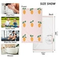 thumbnail image 6 of Yayeee 2 Pack Hand Towels for Bathroom 100% Cotton 16" x 28" Soft Absorbent Kitchen Towel, Cartoon Citrus, 6 of 7